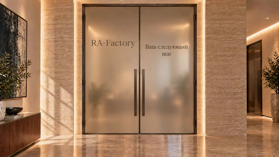 Две матовые двери RA-Factory. Ваш следующий шаг