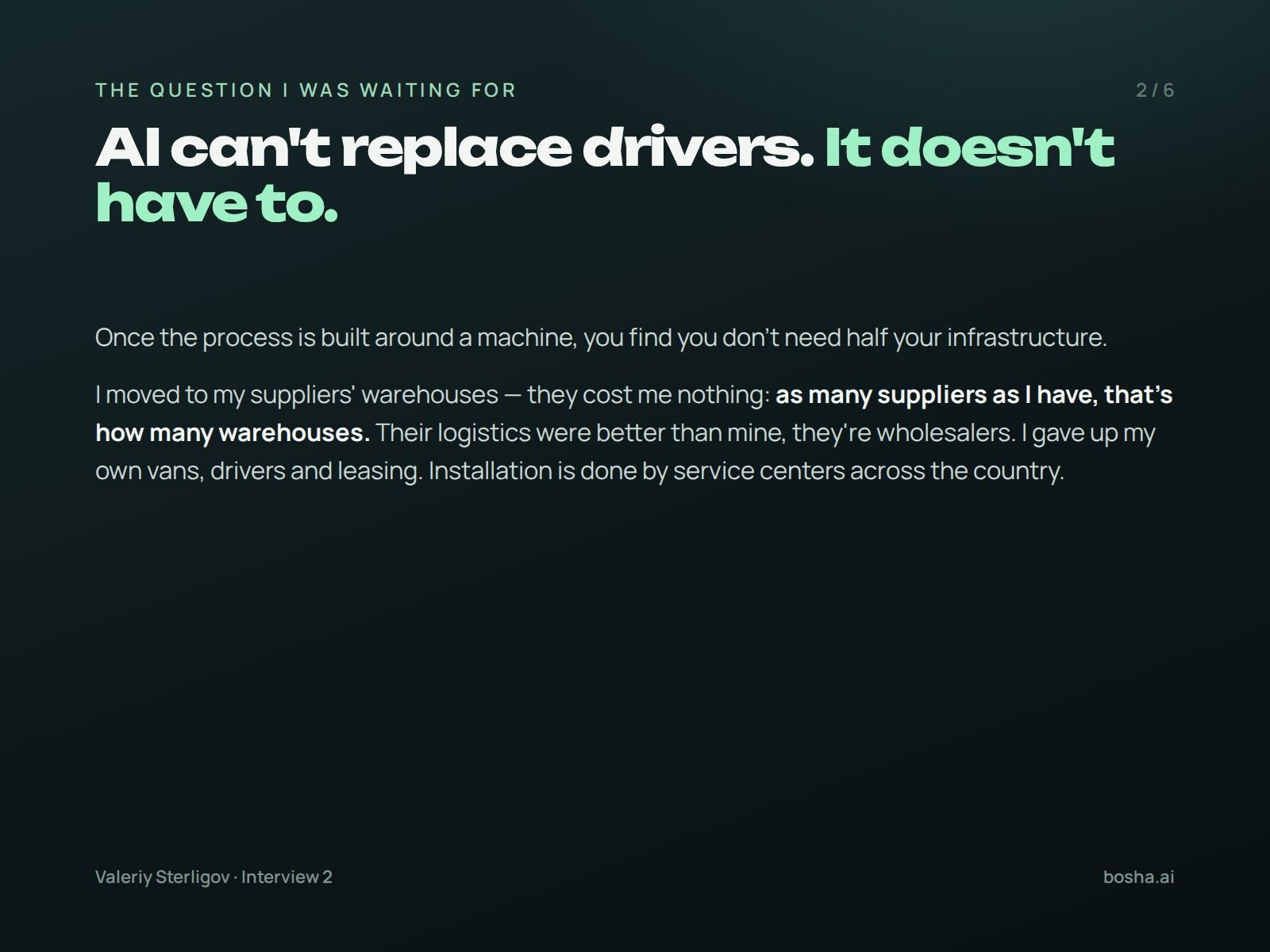AI can’t replace drivers. It doesn’t have to